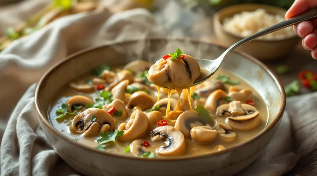 champignon lait de coco