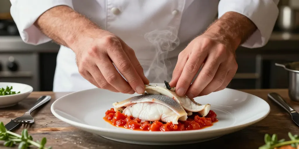 recette joue de raie tomate