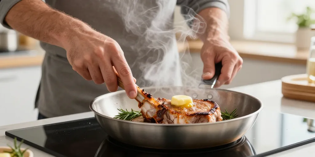 temps de cuisson porc poêle