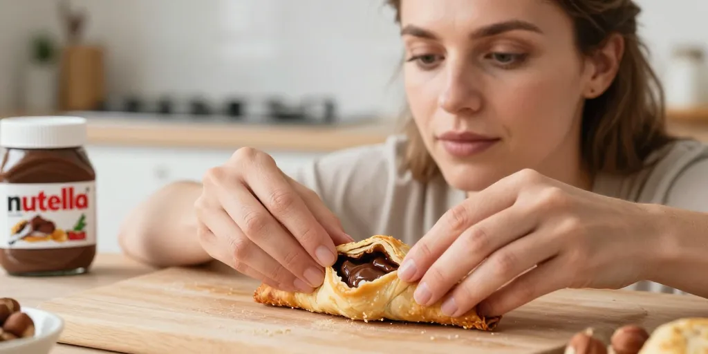 feuille de brick nutella
