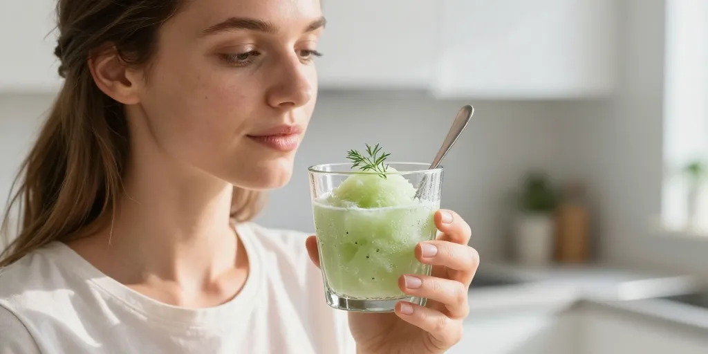 sorbet verveine sans sorbetière