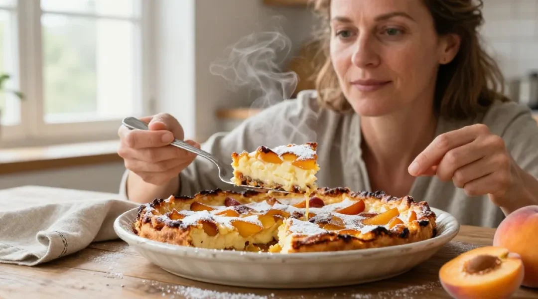 clafoutis pêche abricot