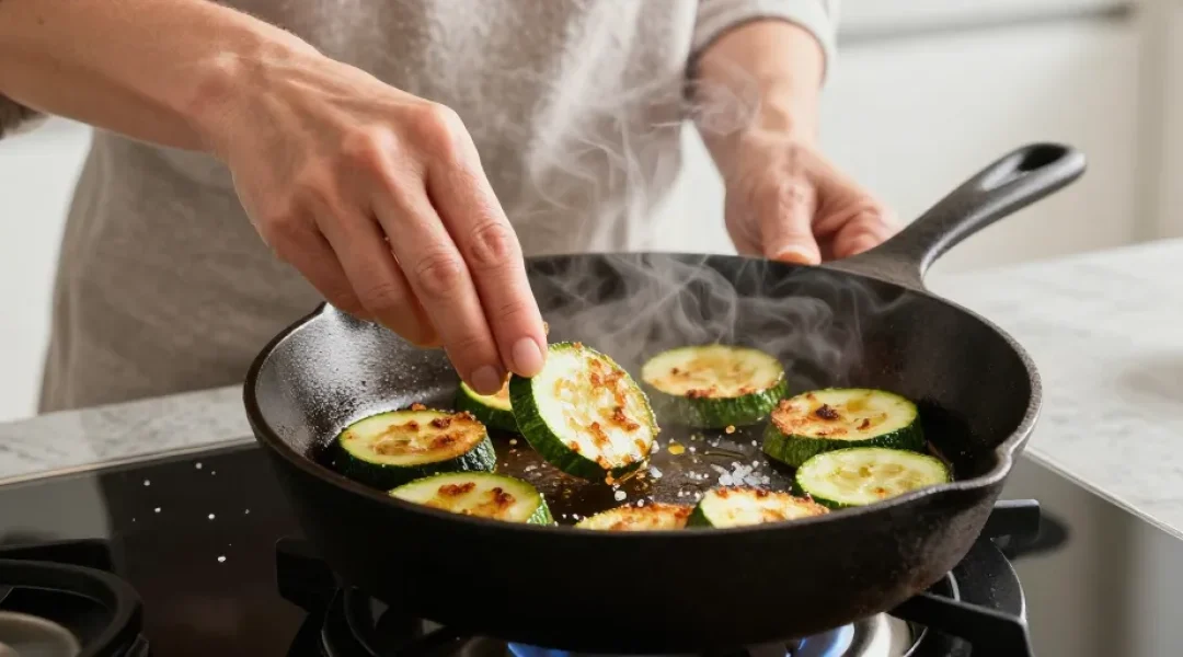 courgette frit à la poêle