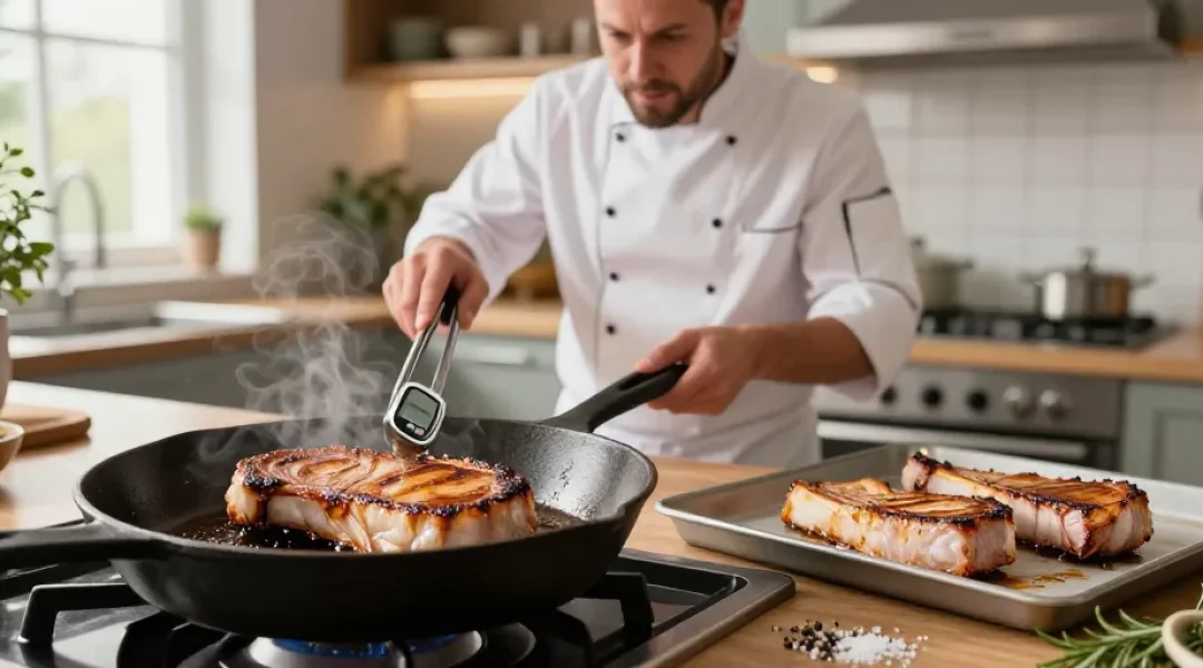 cuisson côtes de porc