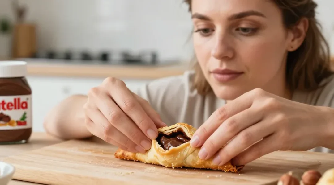 feuille de brick nutella