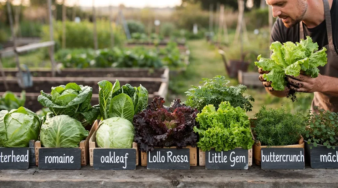 les noms des salades
