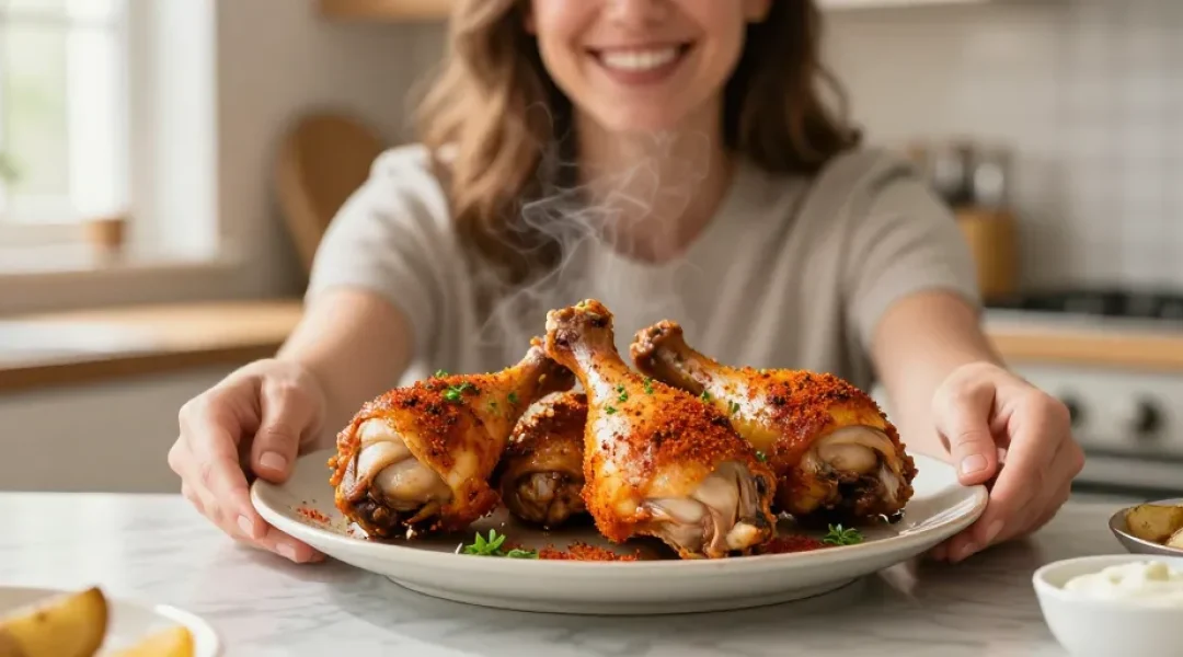 pilon de poulet au paprika au four