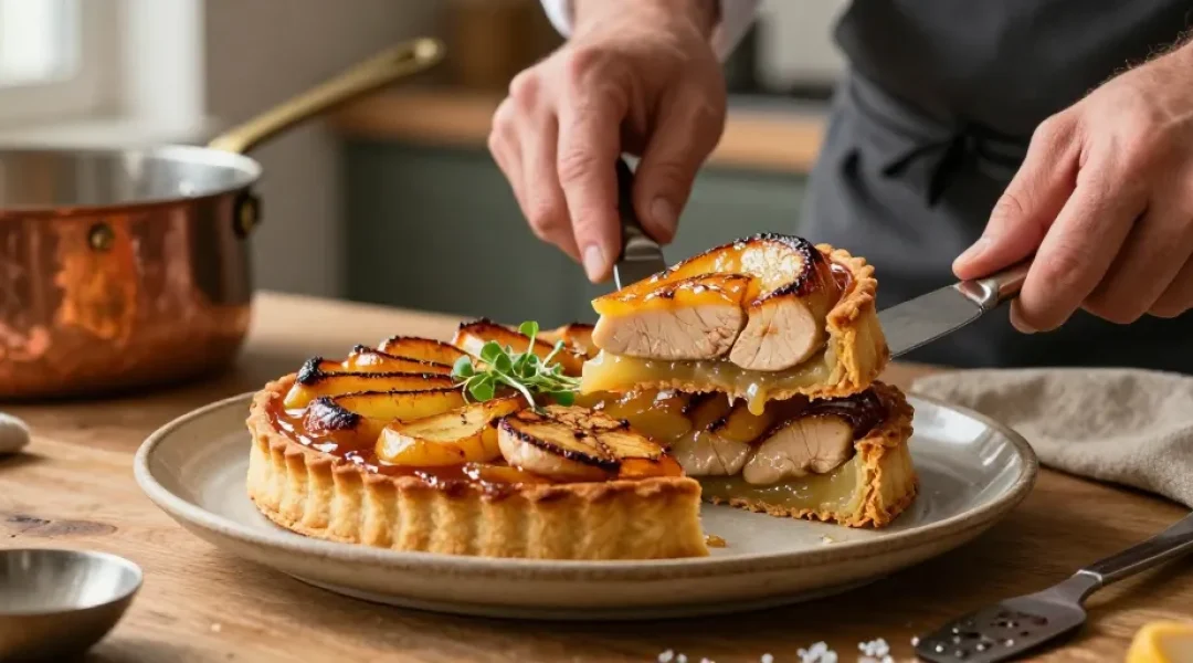tarte tatin au foie gras