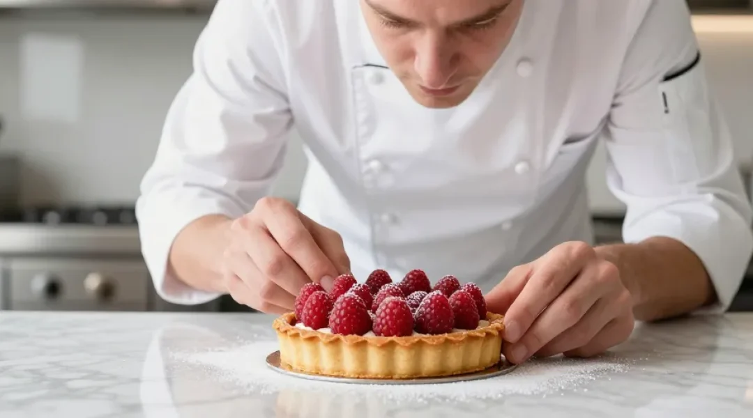 tarte sablée aux framboises